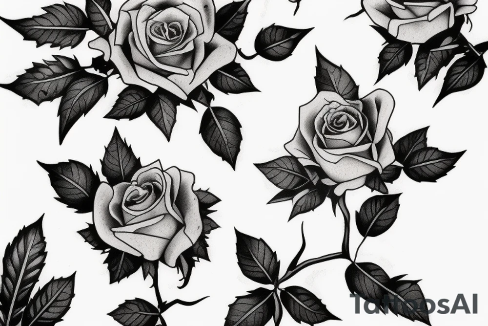 rosehips berries tattoo idea