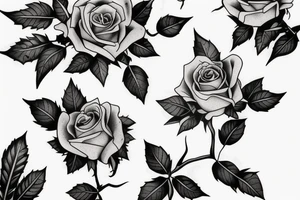 rosehips berries tattoo idea