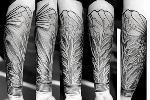 forearm botanical tattoo tattoo idea