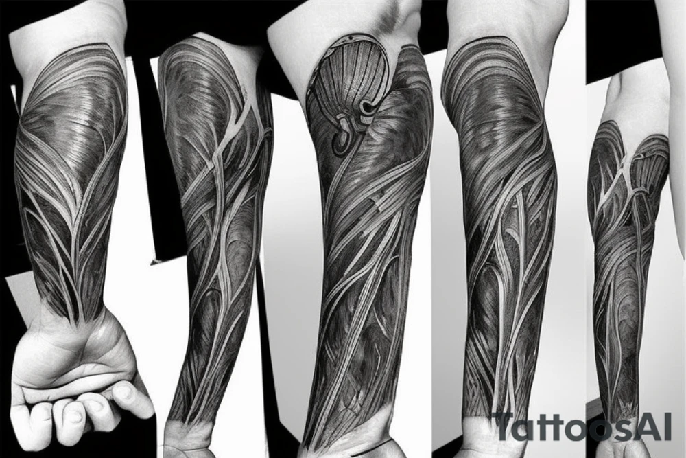 Anatomical Heart thats been repaired from surgery tattoo idea