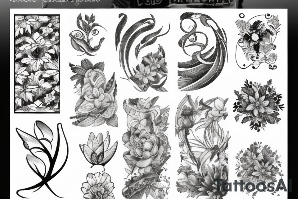 botanical tattoo idea