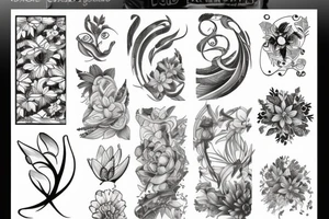 botanical tattoo idea