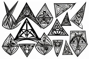 Deathly Hallows from Harry Potter tattoo idea