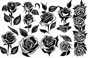 Scissors cutting rose tattoo idea