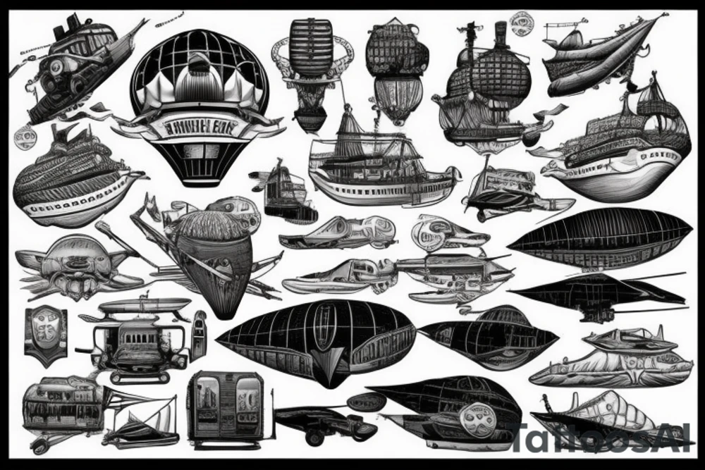 Airship tattoo idea