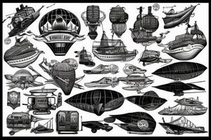 Airship tattoo idea