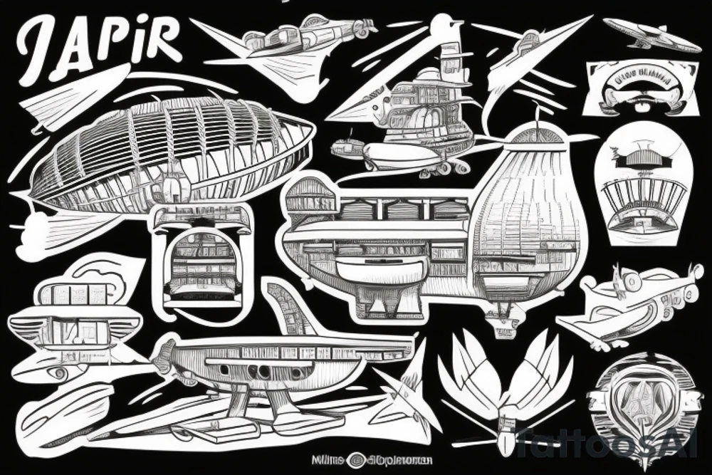 Airship tattoo idea