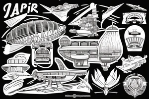 Airship tattoo idea