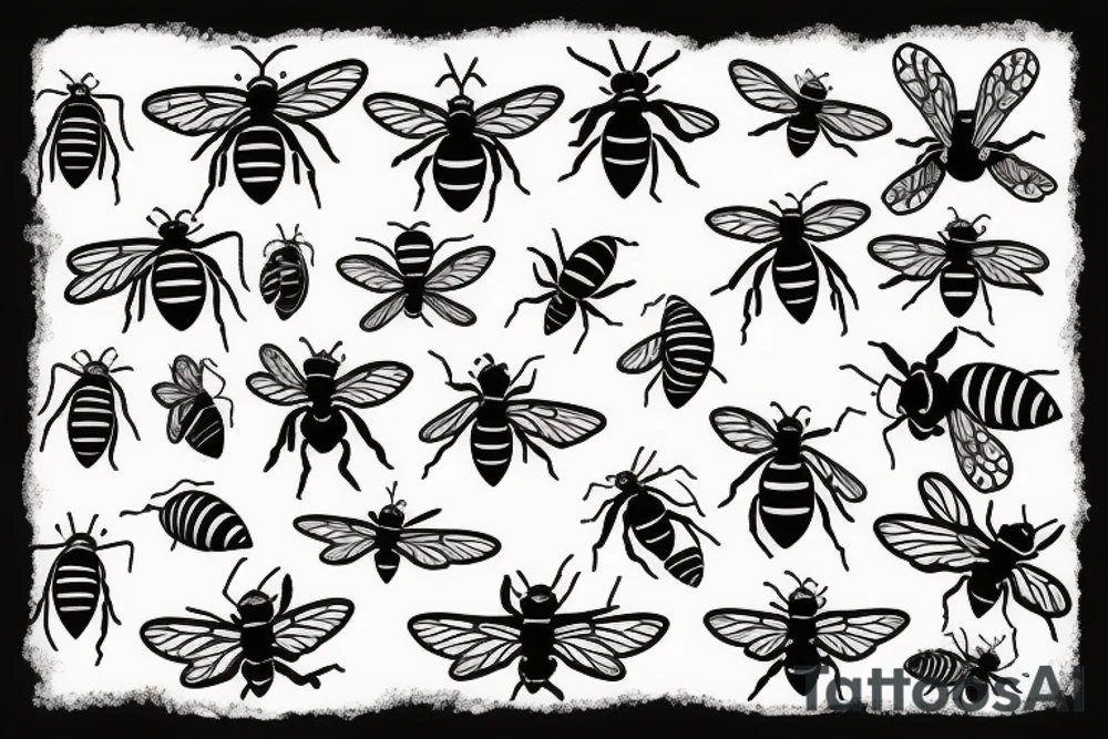 Dance like a butter fly sting like a bee tattoo idea