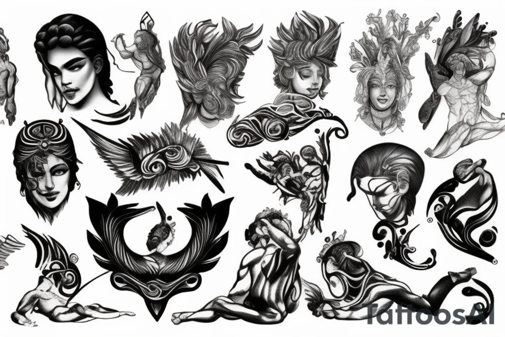 Greek gods tattoo idea