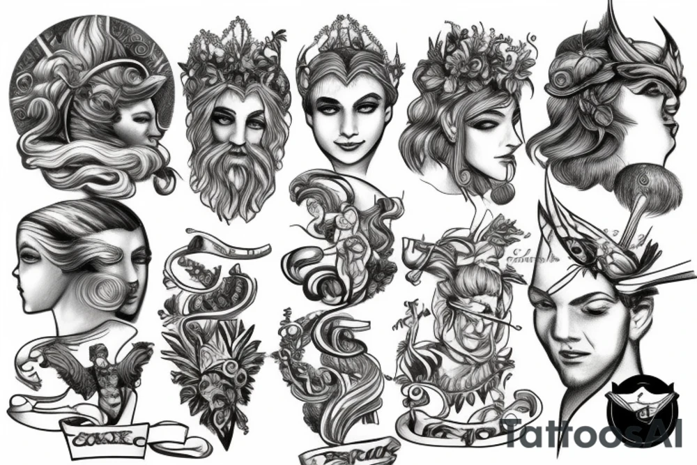 Greek gods tattoo idea