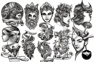 Greek gods tattoo idea