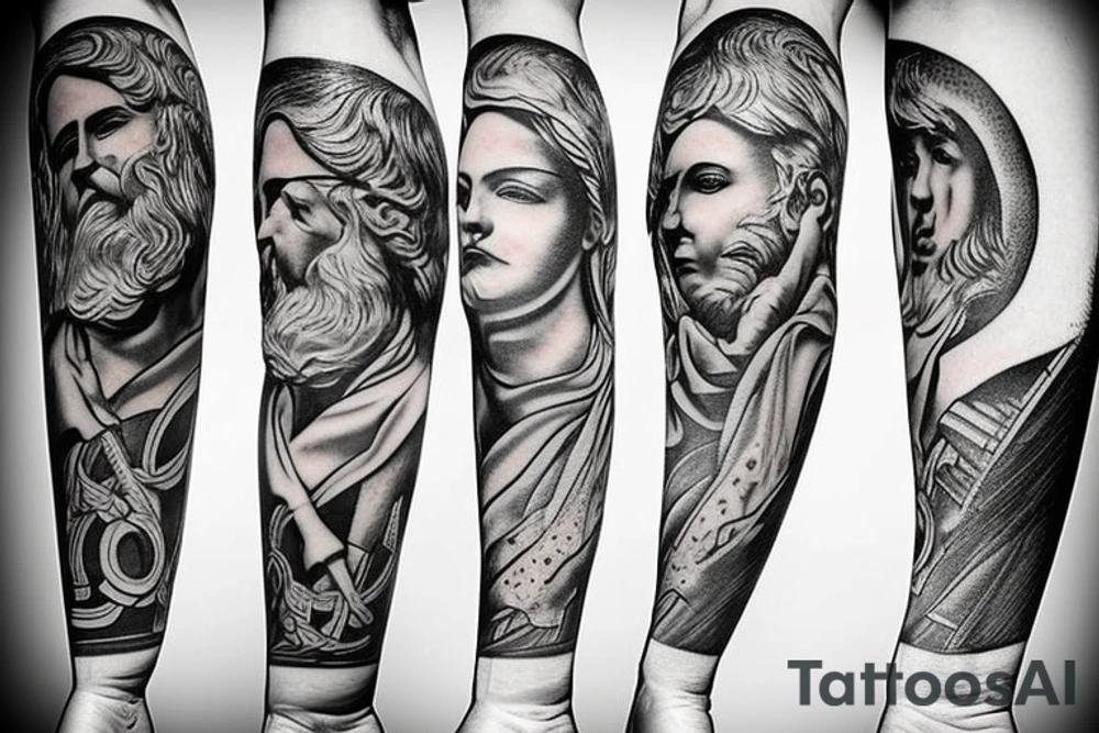 Greek god tattoo idea