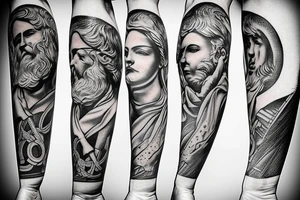 Greek god tattoo idea