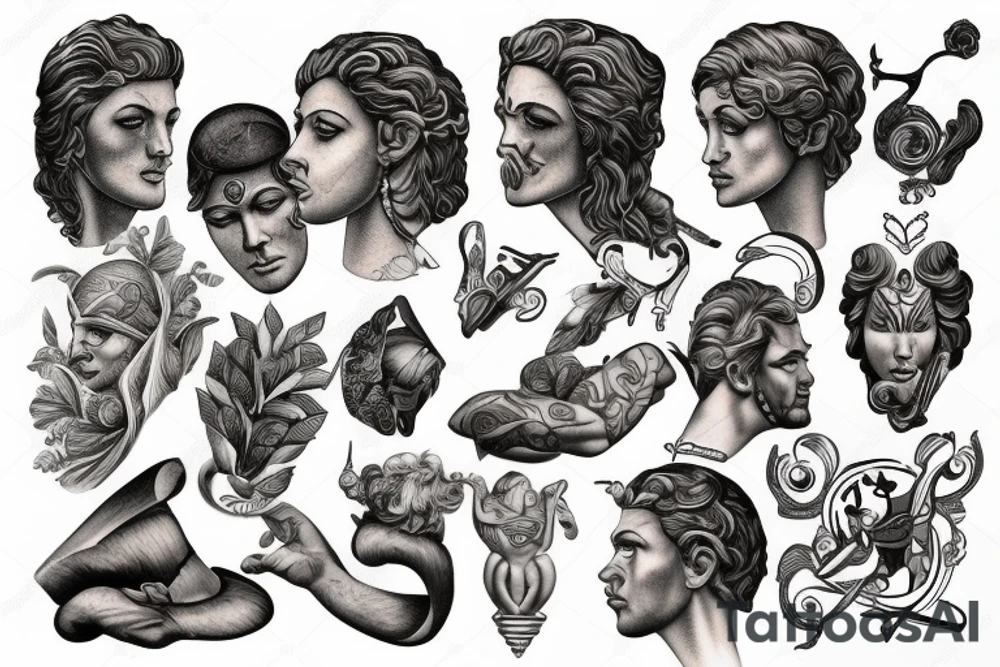 Greek god tattoo idea