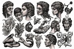 Greek god tattoo idea