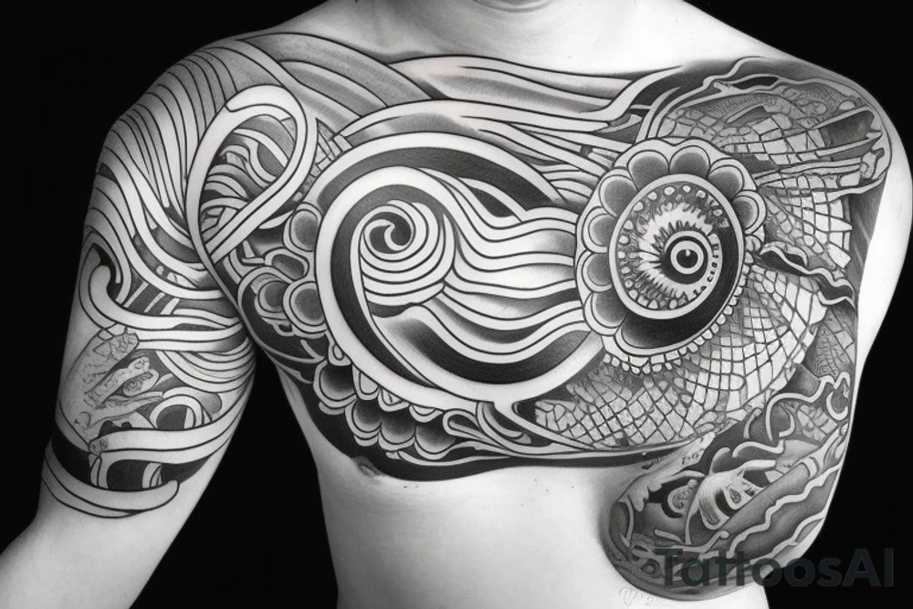 Ocean Water tattoo idea