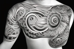 Ocean Water tattoo idea