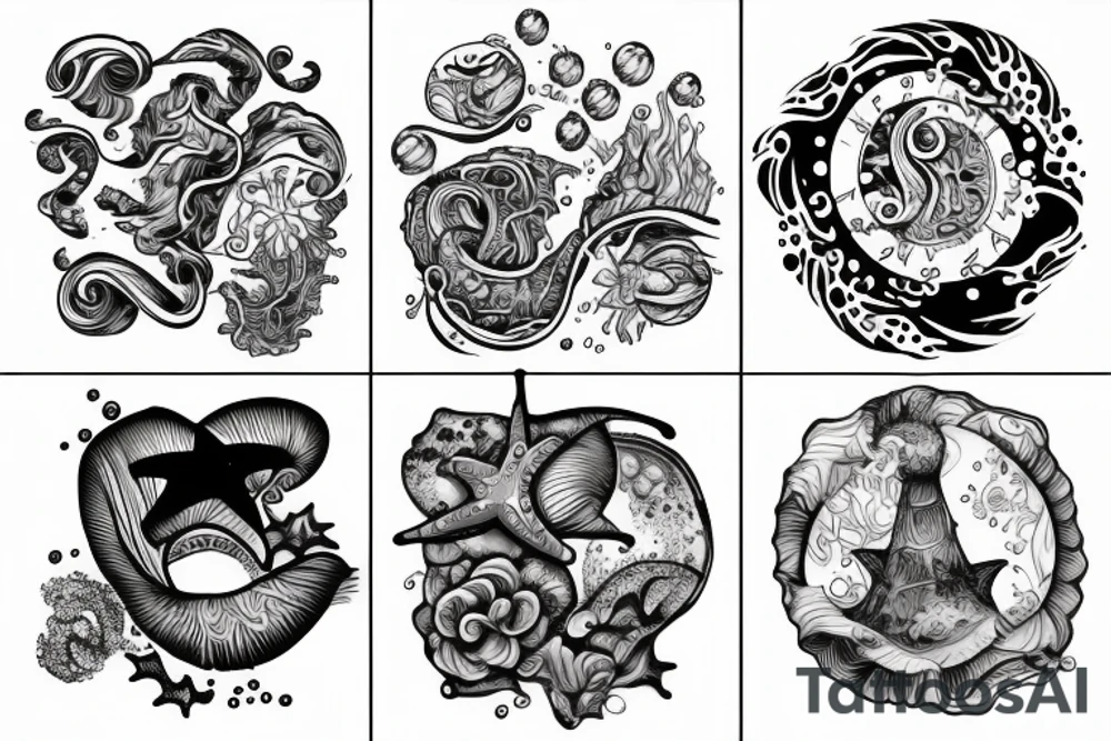 Ocean Water tattoo idea