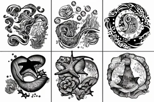 Ocean Water tattoo idea