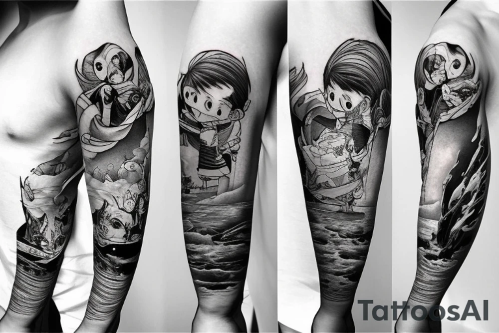 Water Sleeve tattoo idea