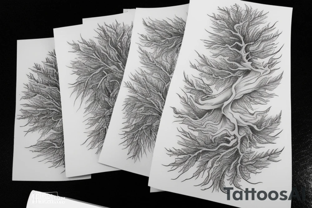 Lombard poplars tattoo idea