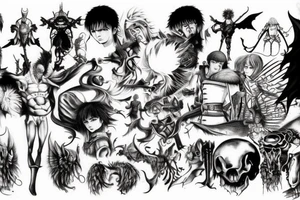 berserk anime tattoo idea