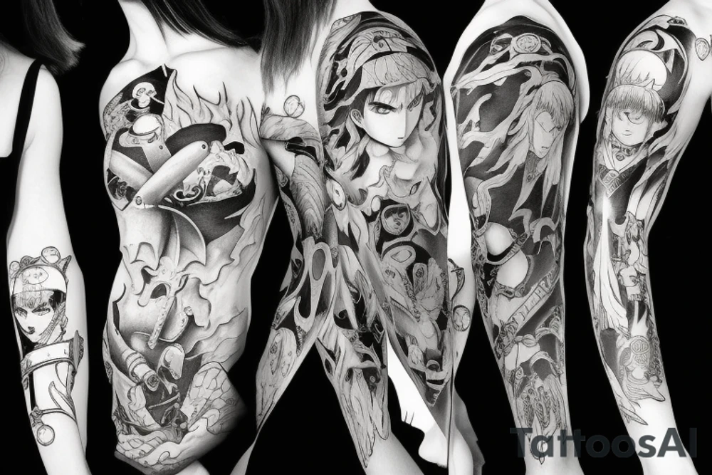 berserk anime tattoo idea