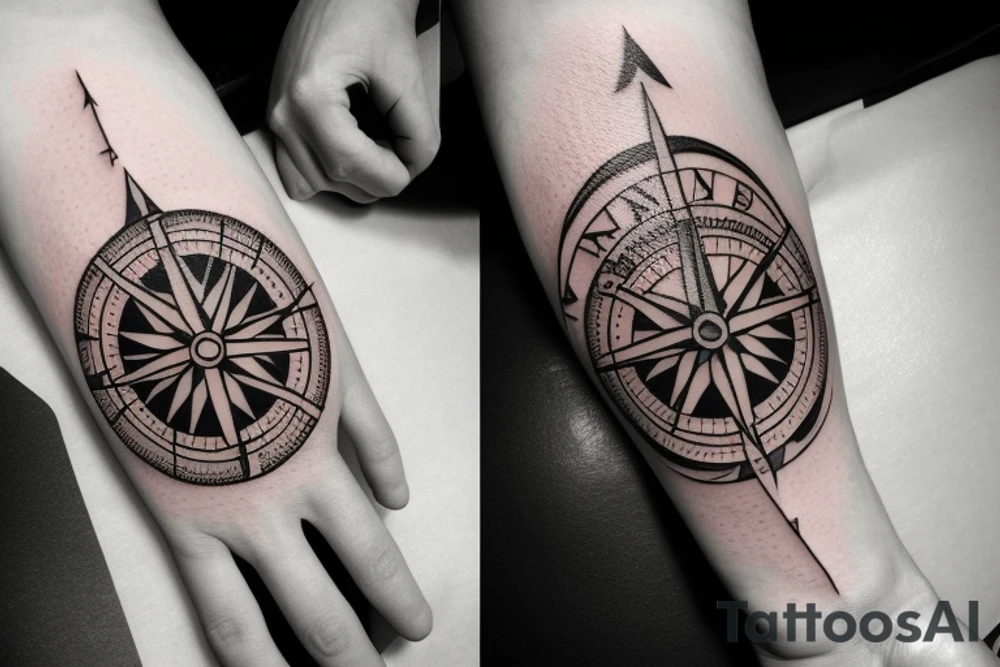 Compass tattoo idea