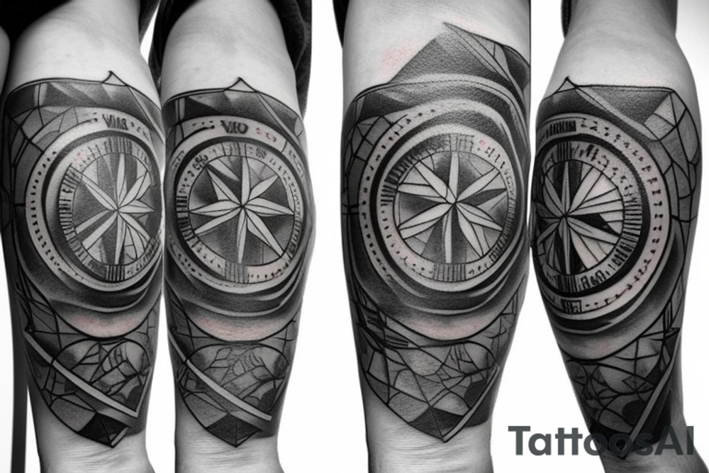 Compass tattoo idea