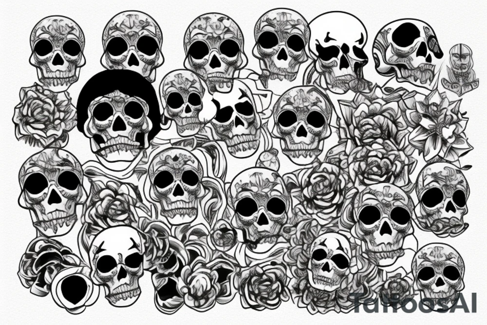 skeleton tattoo idea