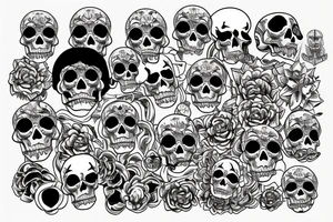 skeleton tattoo idea