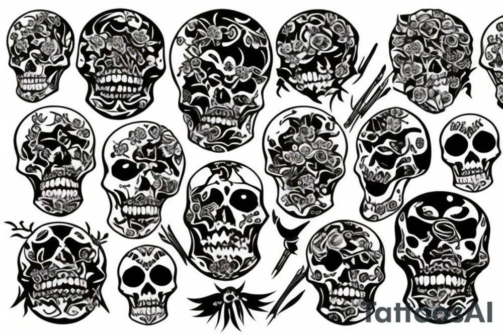 skeleton tattoo idea