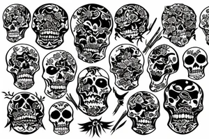 skeleton tattoo idea