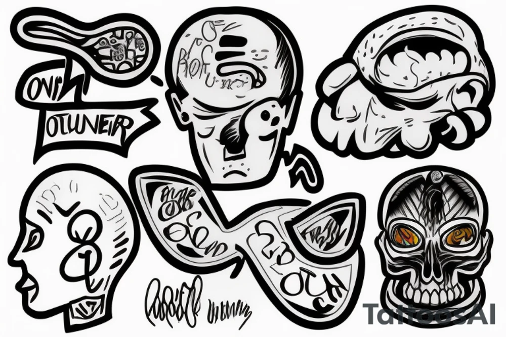 Me overcoming 2 brain tumors fighting the odds and losing my sister and fighting my mind then overcoming it to live a better life tattoo idea