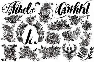 It must be focused on the  capital letter J but must be hidden tattoo idea