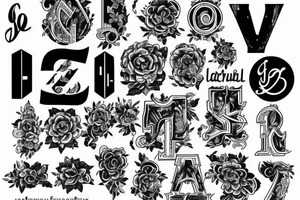 It must be focused on the  capital letter J but must be hidden tattoo idea