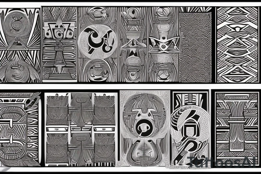 A capital j letter in an 1900 modernist style tattoo idea