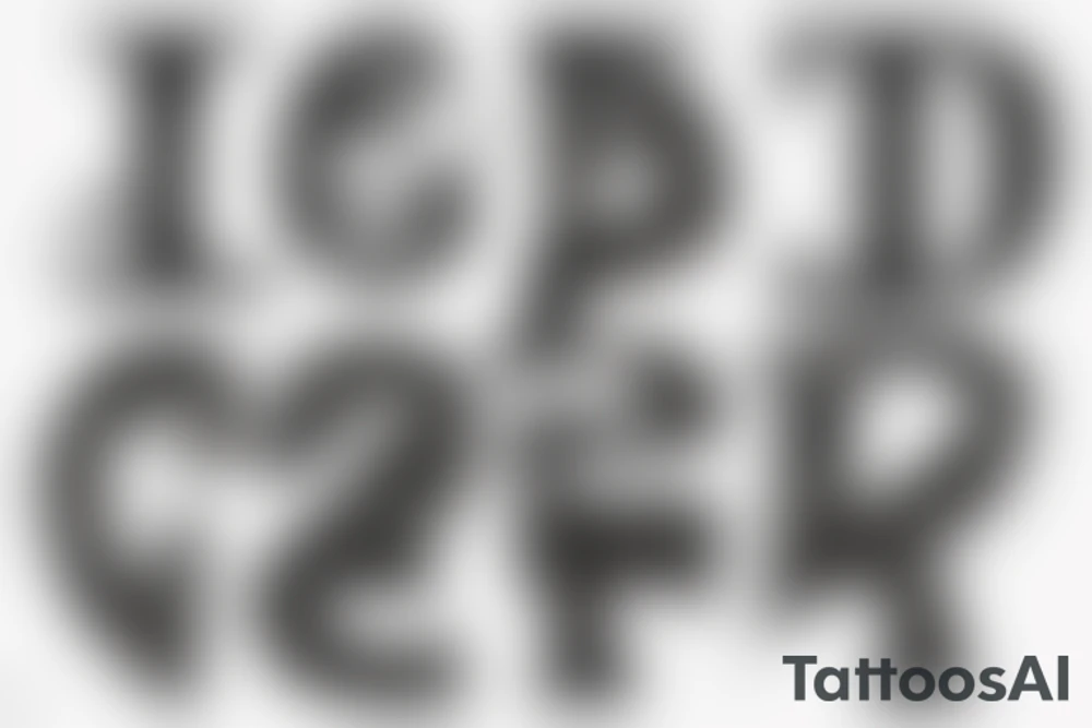 A capital j letter tattoo idea