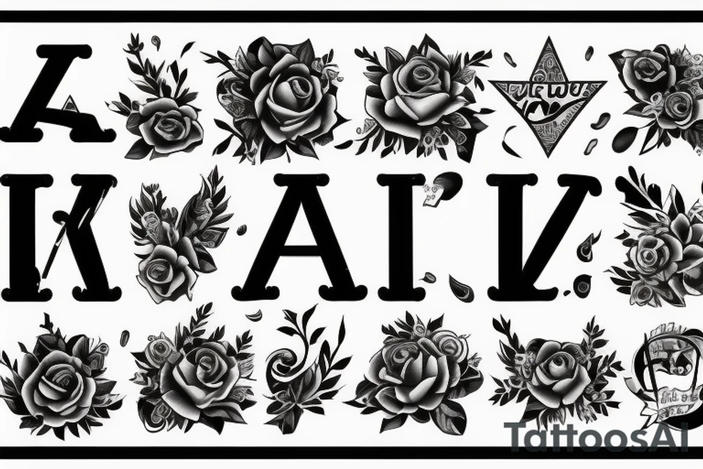 A capital j letter tattoo idea