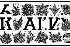 A capital j letter tattoo idea