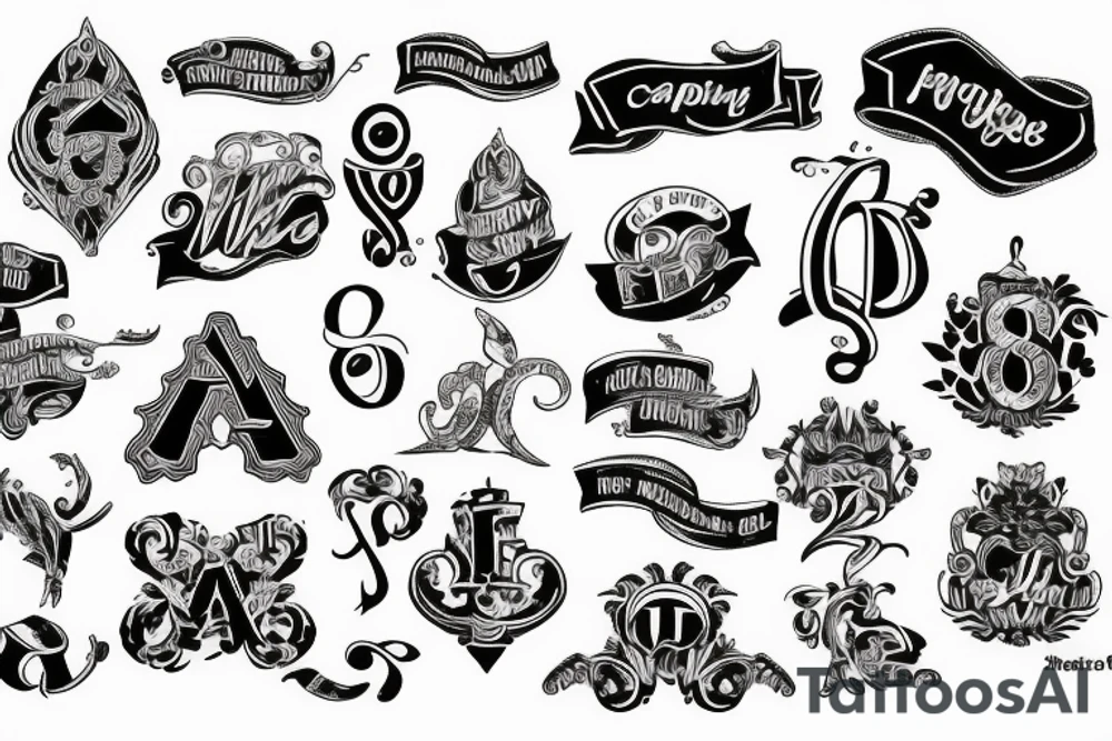 A capital j letter tattoo idea
