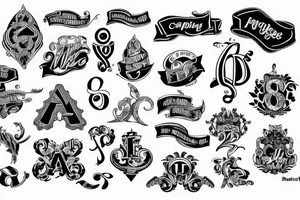 A capital j letter tattoo idea