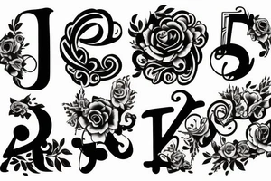A capital j letter tattoo idea