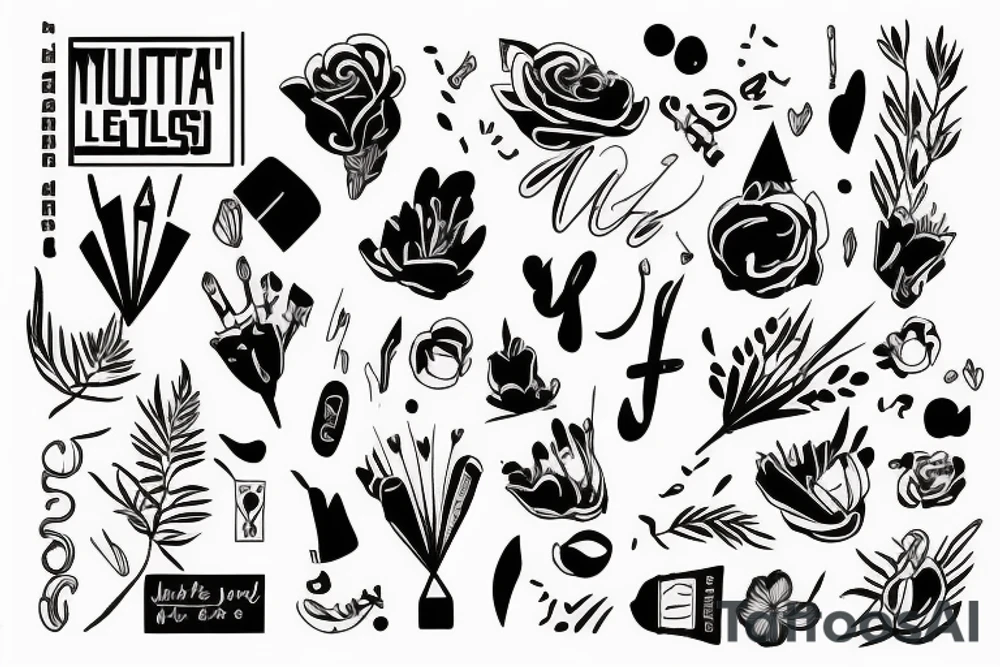 Una letra J mayúscula para marcar a mi yegua tattoo idea