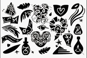 J shape tattoo idea