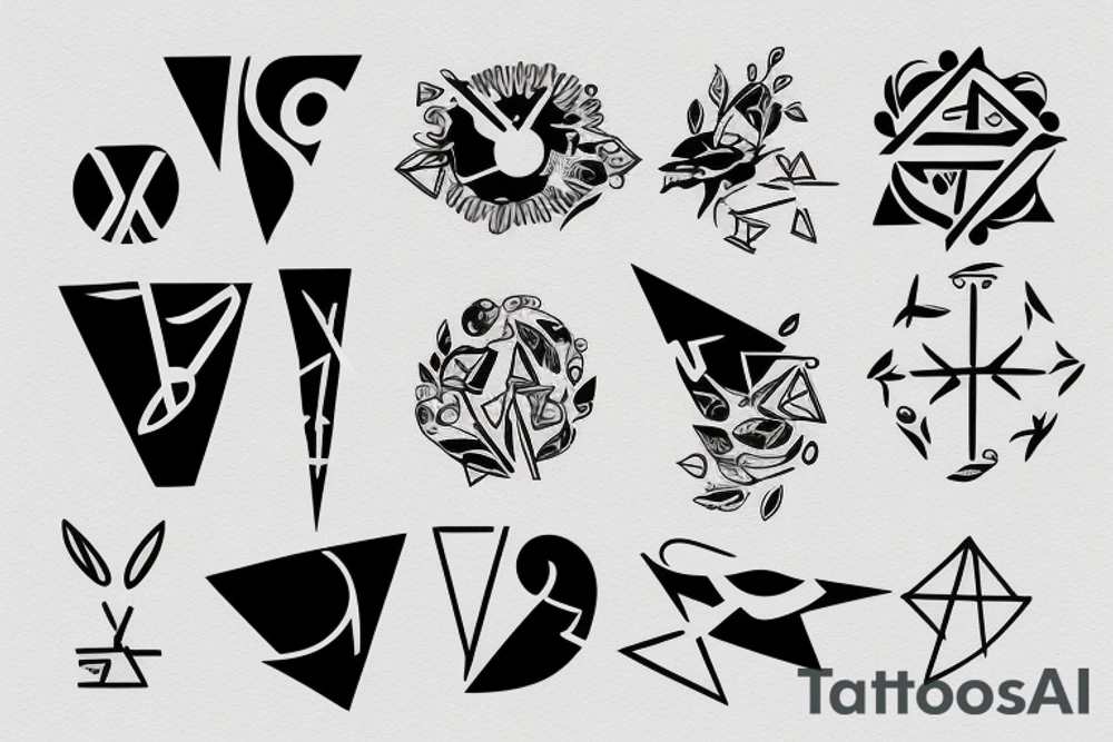 J shape tattoo idea