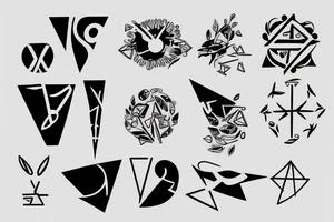 J shape tattoo idea