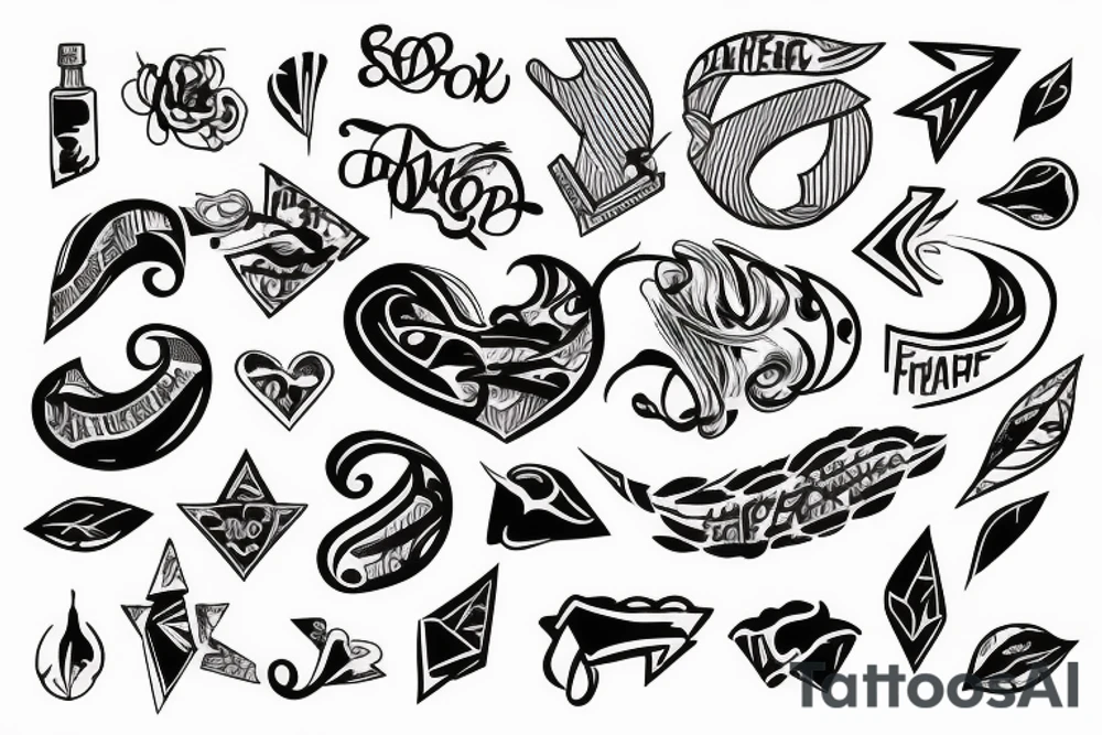 J shape tattoo idea