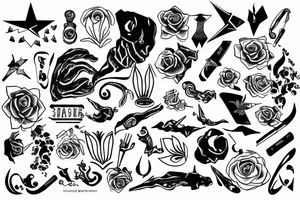 J shape tattoo idea